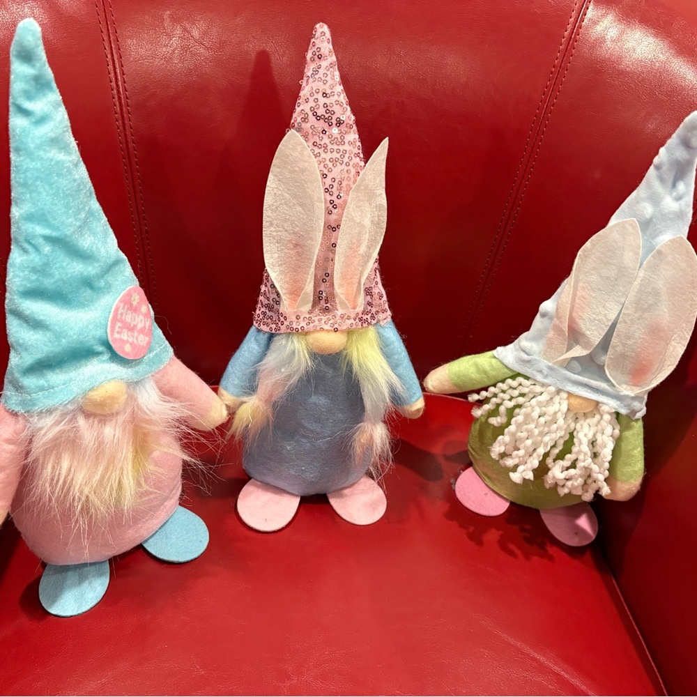 Colorful Easter Gnome Trio
